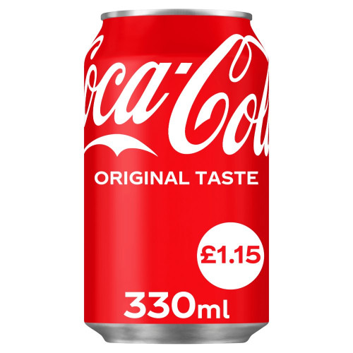 COCA COLA ORIGINAL CAN 24x330ML PMP &Acirc;&pound;1.15