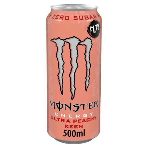 MONSTER ULTRA PEACHY KEEN CAN 12x500ML PMP &Acirc;&pound;1.75
