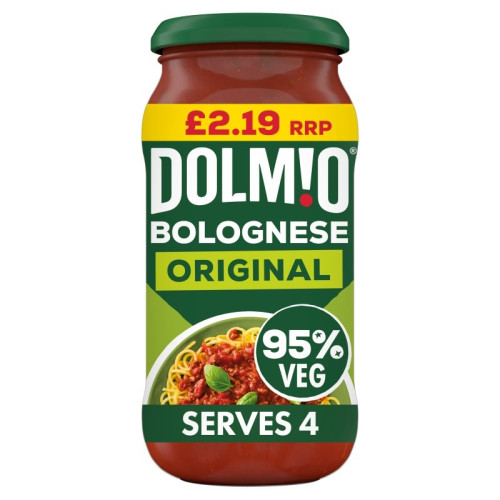 DOLMIO BOLOGNESE ORIGNAL SAUCE 6x450G PMP &Acirc;&pound;2.19