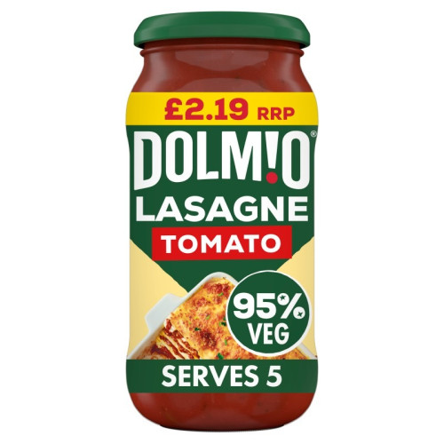 DOLMIO LASAGNE RED TOMATO SAUCE 6x450G PMP &Acirc;&pound;2.19