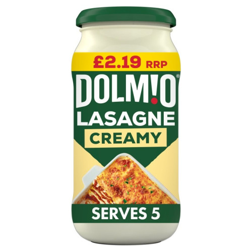 DOLMIO LASAGNE CREAMY WHITE SAUCE 6x440G PMP &Acirc;&pound;2.19