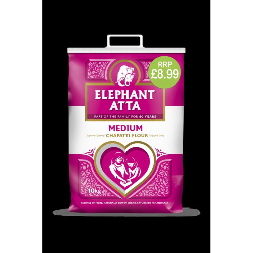 ELEPHANT ATTA MEDIUM 1x10KG PMP &Acirc;&pound;8.99