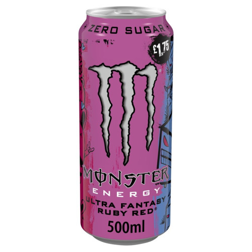 MONSTER ENERGY ULTRA RUBY RED CAN 12x500ML PMP &Acirc;&pound;1.75