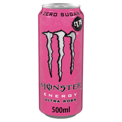 MONSTER ENERGY ULTRA ROSA CAN 12x500ML PMP &Acirc;&pound;1.75