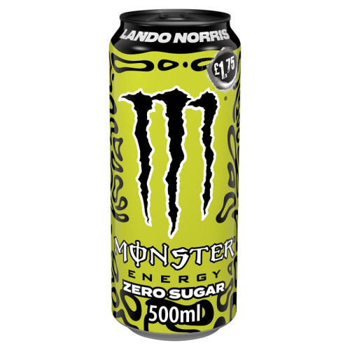 MONSTER ENERGY LANDO NORRIS ZERO SUGAR 12x500ML PMP &Acirc;&pound;1.75