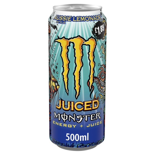 MONSTER JUICED AUSSIE LEMONADE CAN 12x500ML PMP &Acirc;&pound;1.85