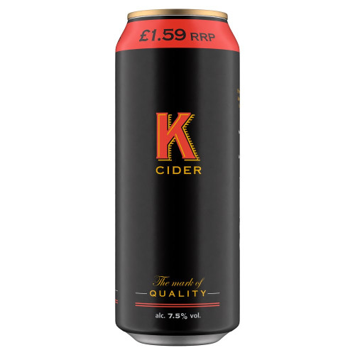 K CIDER CAN 24x500ML PMP &Acirc;&pound;1.59