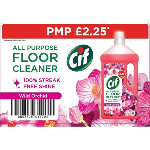 CIF WILD ORCHID FLOOR CLEANER 8x950ML PMP &Acirc;&pound;2.25