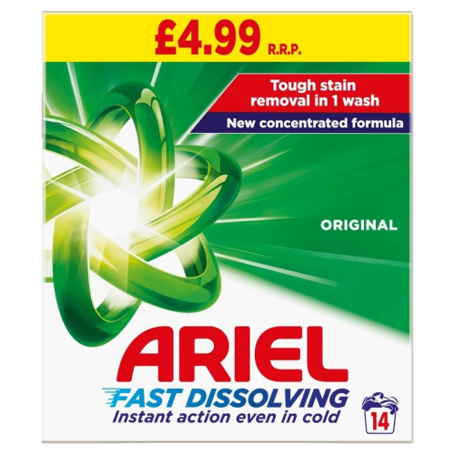 ARIEL PROFESSIONAL REGULAR WASHING POWDER 14 WASHES 6x700G PMP &Acirc;&pound;4.99