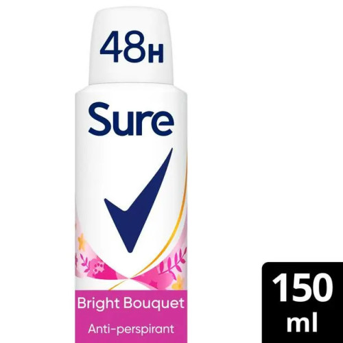 SURE BRIGHT WOMEN ANTI PERSPIRANT 6x150ML PMP &Acirc;&pound;2.39