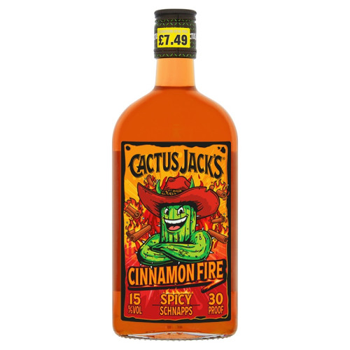 CACTUS JACKS CINNAMON FIRE BOTTLE 6x50CL PMP &Acirc;&pound;7.49