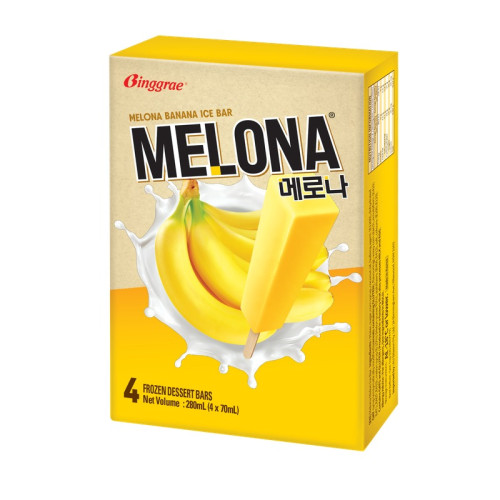MELONA BANANA FLAVOUR 4 PACK ICE STICK 12x70ML