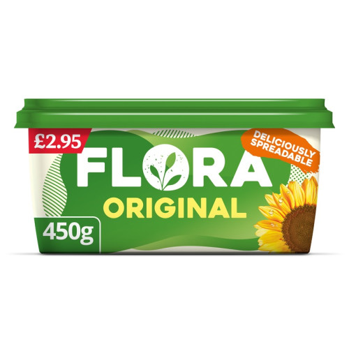 FLORA WITH NATURAL INGREDIENTS SPREAD 8x450G PMP &Acirc;&pound;2.95