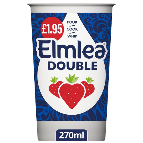 ELMLEA DOUBLE CREAM 12x270ML PMP &Acirc;&pound;1.95
