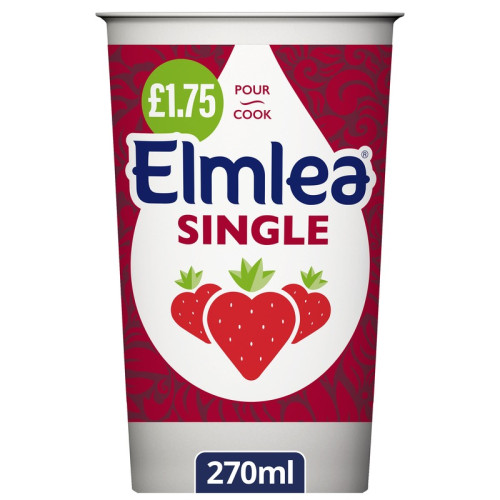 ELMLEA SINGLE CREAM 1x12x270ML PMP &Acirc;&pound;1.75