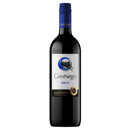GATO NEGRO MERLOT WINE BOTTLE 6x75CL