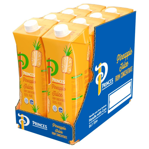 PRINCES PINEAPPLE JUICE 8x1L