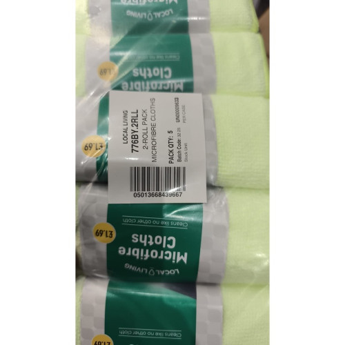 LOCAL LIVING MICRO FIBRE CLOTHES 20x5x2s PMP &Acirc;&pound;1.69