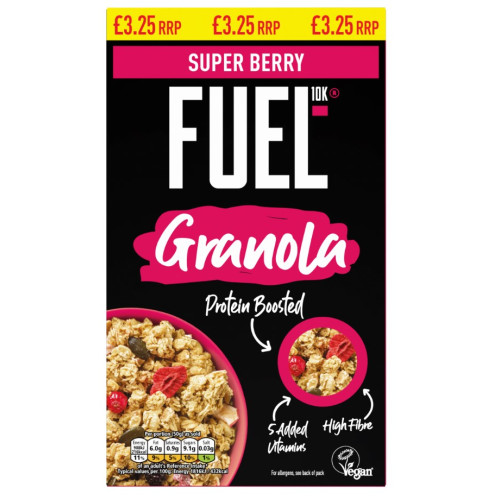 FUEL 10K SUPER BERRY GRANOLA 6x400G PMP &Acirc;&pound;3.25