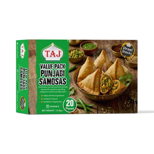 TAJ VALUE PACK JUMBO PUNJABI SAMOSA 4x20x75G