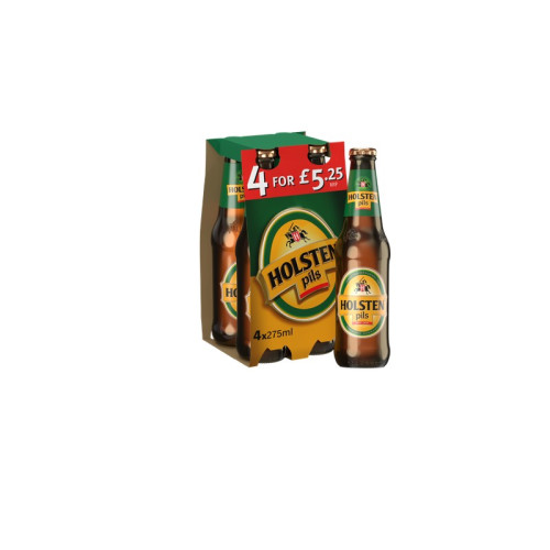 HOLSTEN PILSNER LAGER 4 PACK BOTTLE 6x275ML PMP &Acirc;&pound;5.25