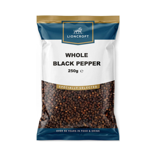 LIONCROFT BLACK PEPPER WHOLE 10x250G