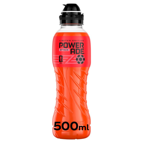 POWERADE ATTACK SPORTS DRINK BOTTLE 12x500ML