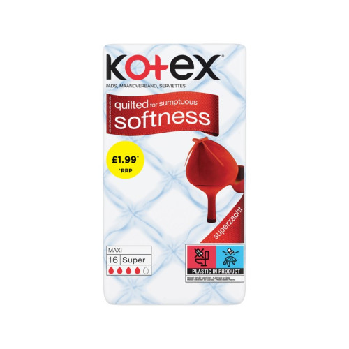 KOTEX MAXI SUPER SANITARY TOWELS 5x16s PMP &Acirc;&pound;1.99