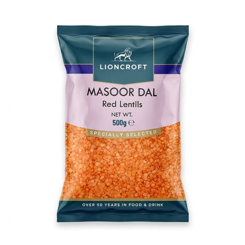 LIONCROFT RED LENTILS SPLIT 20x500G