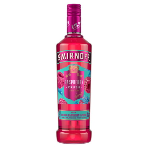 SMIRNOFF RASPBERRY CRUSH VODKA BOTTLE 6x70CL PMP &Acirc;&pound;18.99