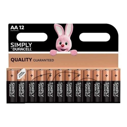 DURACELL SIMPLY AA BATTERY 1x12s