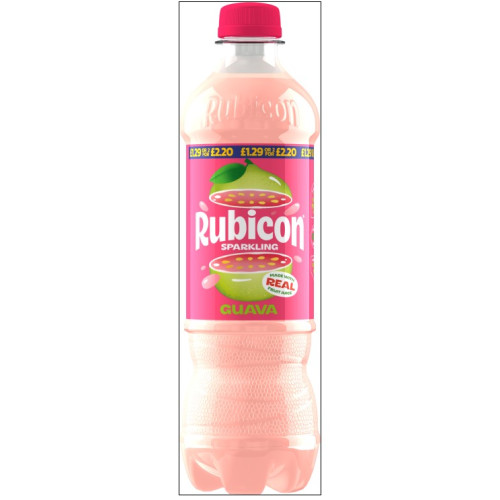 RUBICON SPARKLING GUAVA BOTTLE 12x500ML PMP &Acirc;&pound;1.29/ 2F &Acirc;&pound;2.20