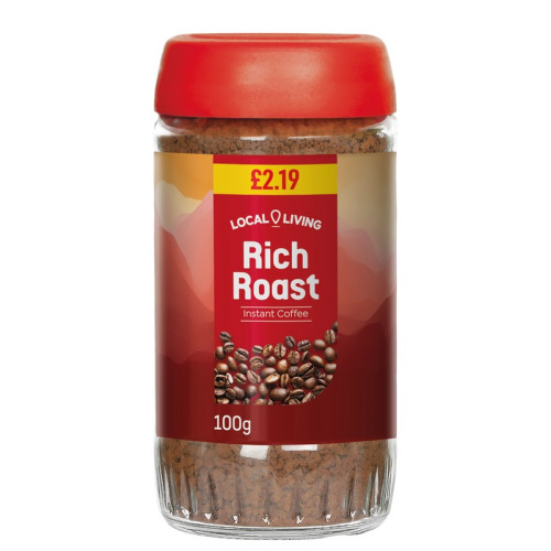LOCAL LIVING RICH ROAST COFFEE 6x100G PMP &Acirc;&pound;2.19
