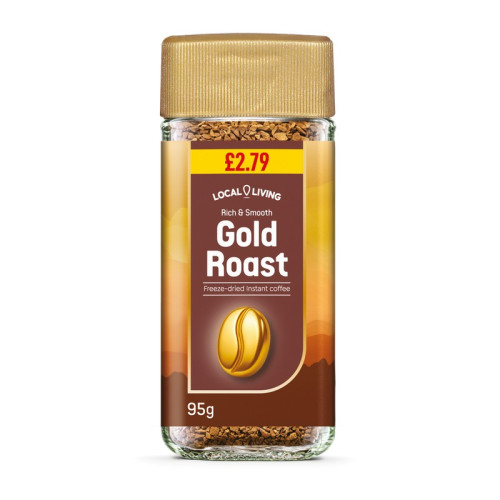 LOCAL LIVING GOLD ROAST COFFEE 6x95G PMP &Acirc;&pound;2.79