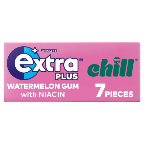 EXTRA PLUS CHILL WATERMELON CHEWING GUM 24x7PC