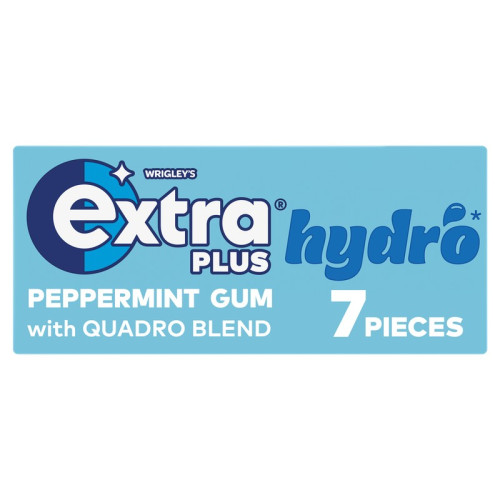 EXTRA PLUS HYDRO PEPPERMINT CHEWING GUM 24x7PC