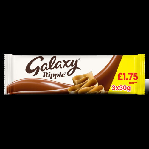 GALAXY RIPPLE CHOCOLATE 3 PACK 29x90G PMP &Acirc;&pound;1.75