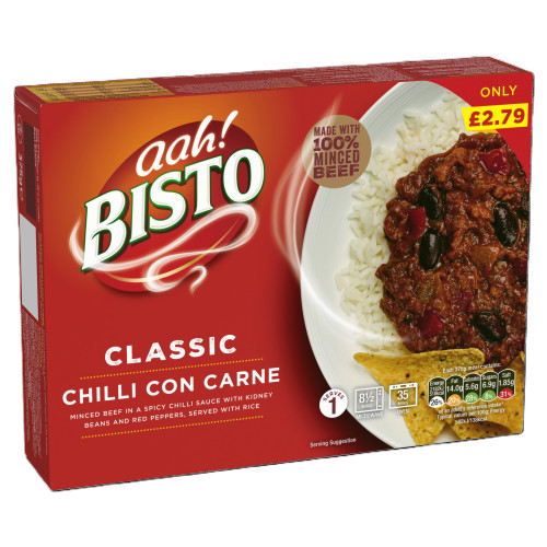 BISTO CLASSIC CHILLI CARNE 6x375G PMP &Acirc;&pound;2.79