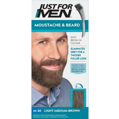 JUST FOR MEN GEL BROWN HAIR COLOUR 3x28ML