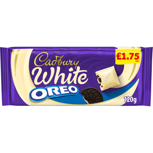 CADBURY OREO WHITE CHOCOLATE BAR 17x120G PMP &Acirc;&pound;1.75
