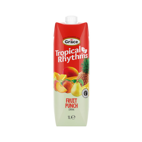 GRACE TROPICAL RHYTHMS FRUIT PUNCH BOTTLE 6x1L