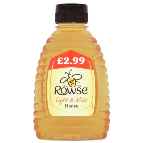 ROWSE LIGHT & MILD HONEY SQUEEZY 6x340G PMP &Acirc;&pound;2.99