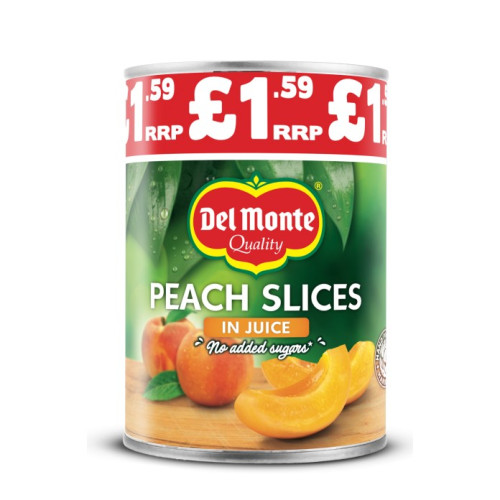 DEL MONTE PEACH SLICES IN JUICE 6x415G PMP &Acirc;&pound;1.59