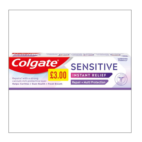 COLGATE SENSITIVE INSTANT RELIEF TOOTHPASTE 6x75ML PMP &Acirc;&pound;3.00