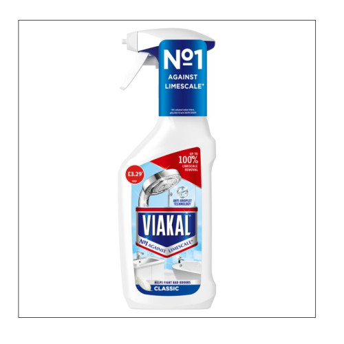 VIAKAL CLASSIC LIMESCALE REMOVER SPRAY 6x500ML PMP &Acirc;&pound;3.29
