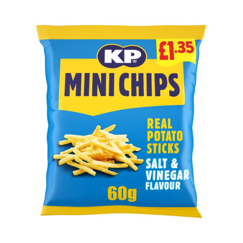 KP MINICHIPS SALT & VINEGAR CRISPS 20x60 PMP &Acirc;&pound;1.35