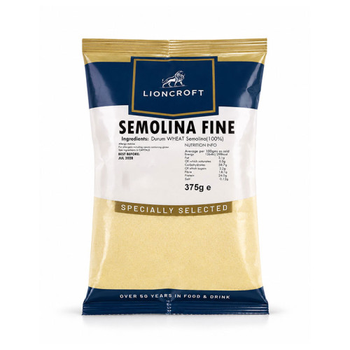 LIONCROFT SEMOLINA FINE 20x375G