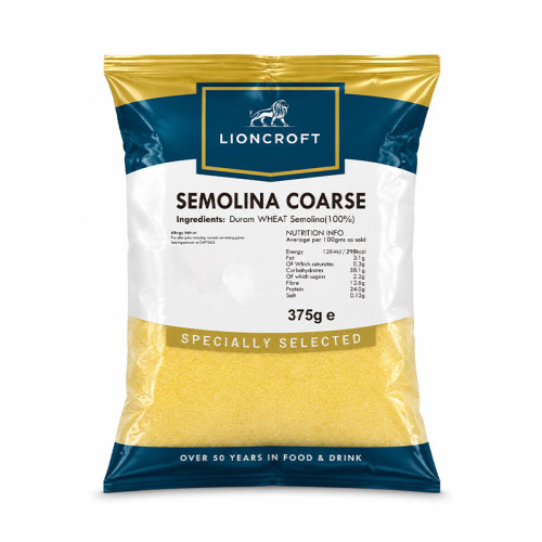 LIONCROFT SEMOLINA COARSE 20x375G