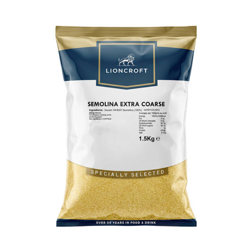 LIONCROFT SEMOLINA EXTRA COARSE 6x1.5KG