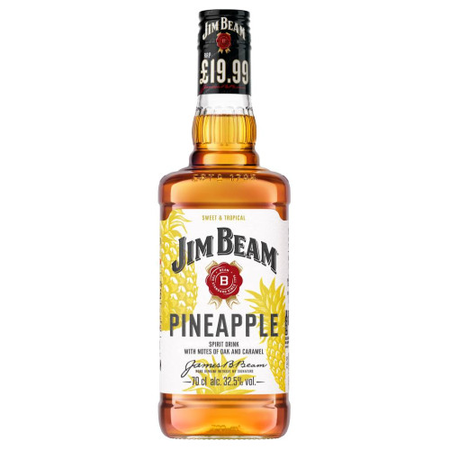JIM BEAM PINEAPPLE WHISKEY BOTTLE 6x70CL PMP &Acirc;&pound;19.99